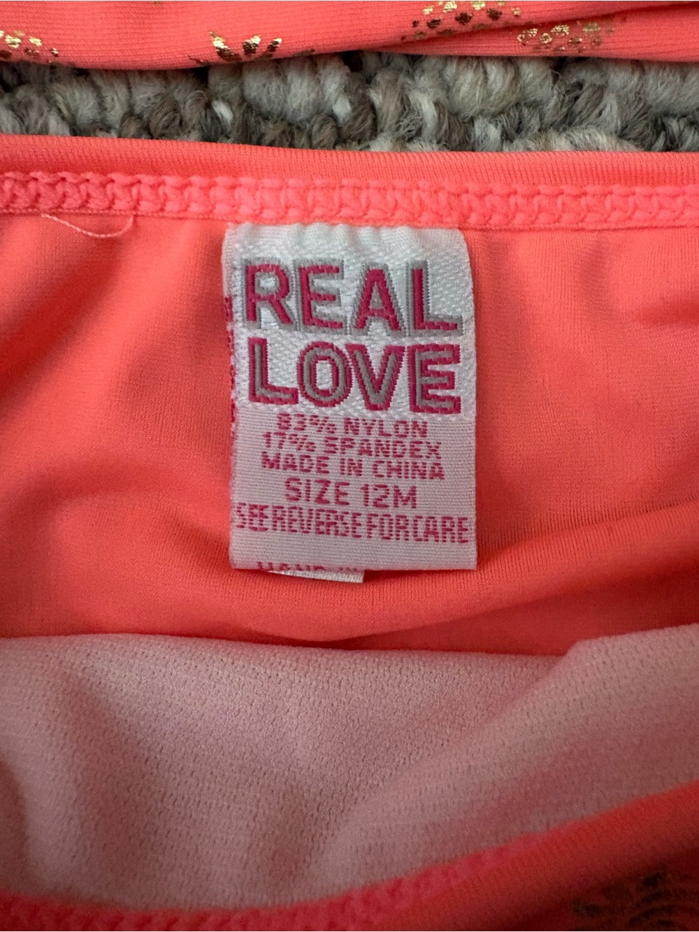 Coral Pineapple Ruffle Tankini - Kids Swim - Picture 2 of 3